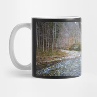 River flowing through mountain Mug